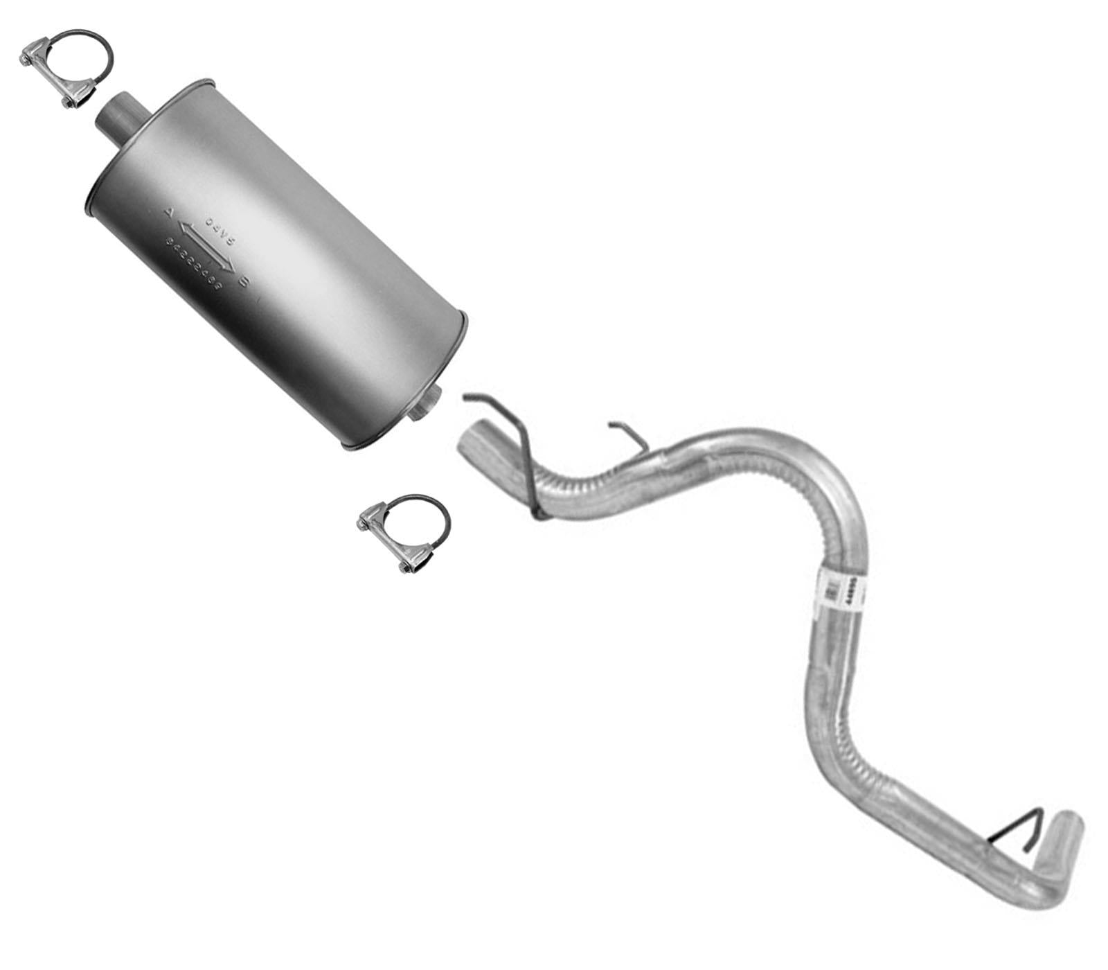 Rear Muffler and Tail pipe For 2005 2006 2007 2008 2012 Toyota Tacoma 2.7L 4.0L