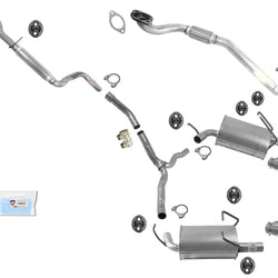 Flex Pipe Ext Pipe Exhaust System Dual Mufflers for 2009-2010 Dodge Journey 3.5L