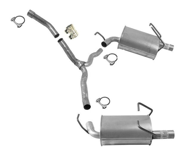 Rear Y Pipe with Dual Mufflers for 2009-2010 Dodge Journey 3.5L