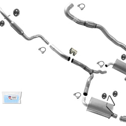 Flex Pipe Ext Pipe Exhaust System Dual Mufflers for 2011-2017 Dodge Journey 3.6L