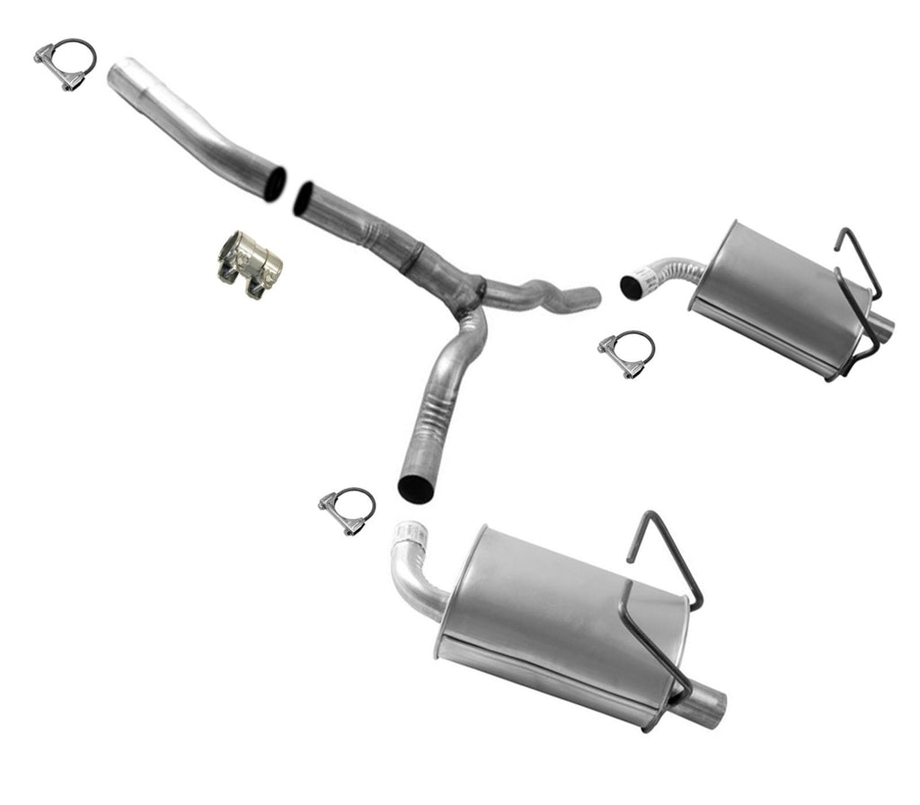 Rear Y Pipe with Dual Rear Mufflers for 2011-2017 Dodge Journey 3.6L ...