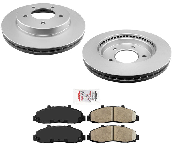 Front Brake 5 Hole Rotors Pads ALL WHEEL DRIVE ONLY 4x4 for Ford F150 97-03