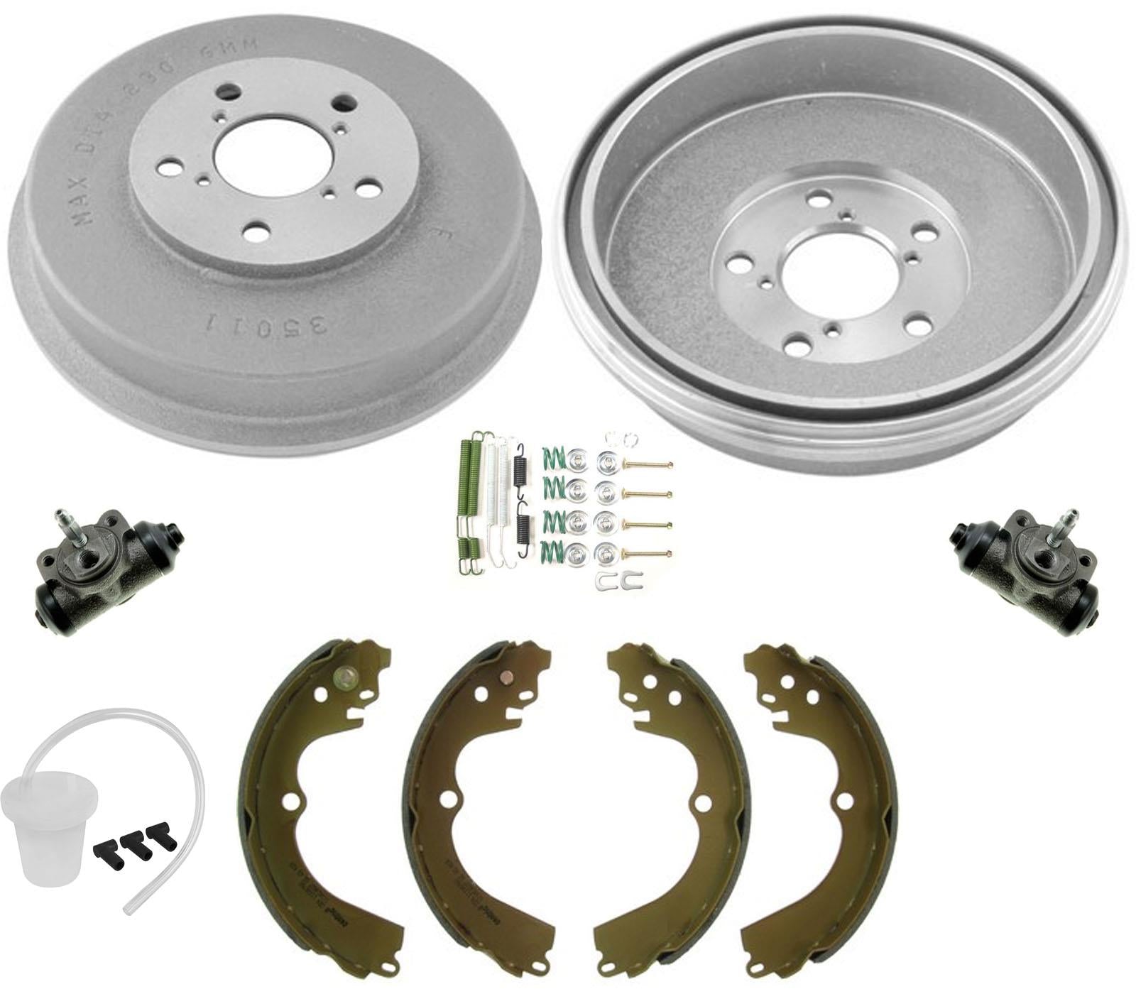 Fits For 98-02 Forester Without ABS Rear Brake Drums & Shoes & Springs Cylinders