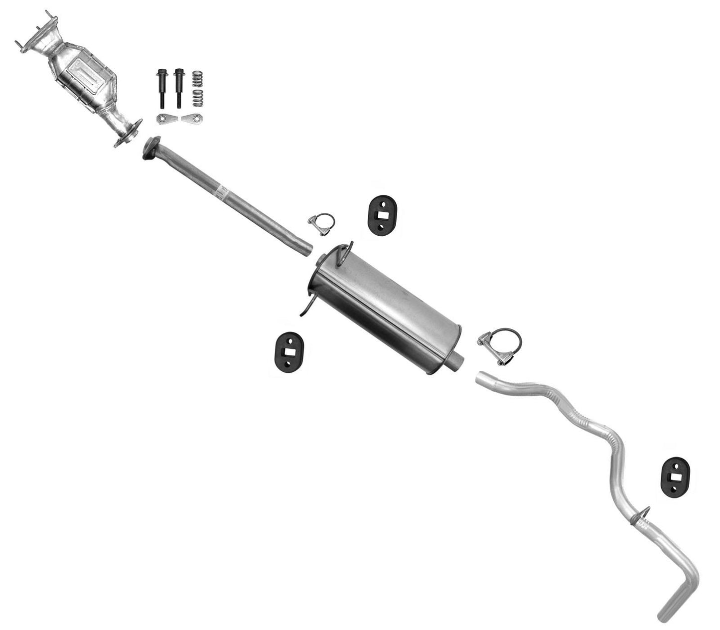 Tubo de escape del silenciador del convertidor catalítico Rr para Ford Ranger V6 04-06 con distancia entre ejes 118