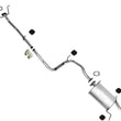 Exhaust System Pipe Rear Muffler W/ Gaskets Fits for 1988-1993 Ford Festiva