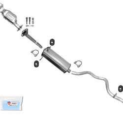 Rr Catalytic Converter Muffler Tail Pipe Fits 04-06 Ford Ranger V6 112 Wheelbase