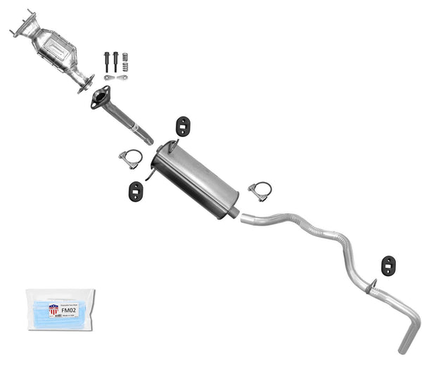 Rr Catalytic Converter Muffler Tail Pipe Fits 04-06 Ford Ranger V6 112 Wheelbase