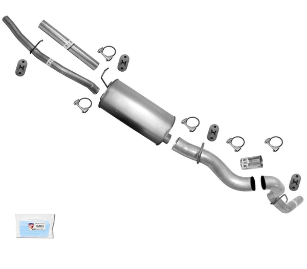 Exhaust Muffler Pipes For 2001-2006 GM Silverado 2500HD 6.0 8.1 167" Wheelbase