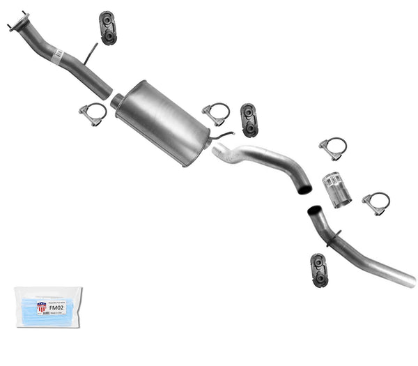 Exhaust Muffler Pipes For 2007-2010 GM Silverado 2500HD 6.0 with 133" Wheelbase