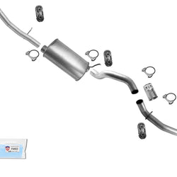 Exhaust Muffler Pipe For 2007-2010 GM Silverado 2500HD 6.0 with 143.5