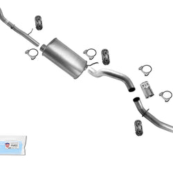 Exhaust Muffler Pipe For 2007-2010 GM Silverado 2500HD 6.0 with 157.5