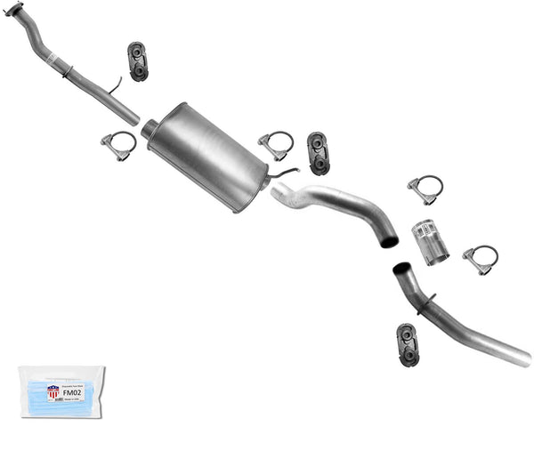 Exhaust Muffler Pipe For 2007-2010 GM Silverado 2500HD 6.0 with 157.5" Wheelbase