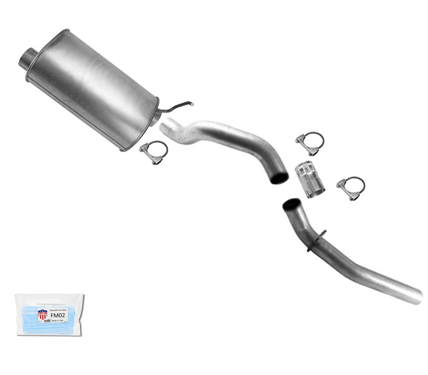 Silenciador y tubo de escape para GM Silverado 2500HD 6.0 2007-2010, todas las distancias entre ejes