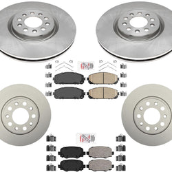 Coated Disc Rotors for 14-21 Cherokee With Larger 330MM 13 Inch Rotors 4 Piston