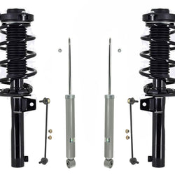 Frt Complete Coil Spring Struts for 11-14 Volkswagen Jetta 4 Door Sedan 2.5 6pc