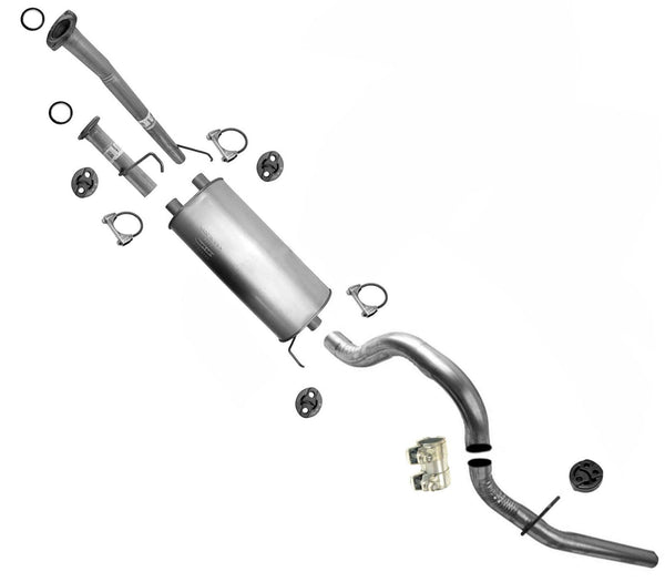 Exhaust System Muffler Tail Pipe Fits 10-17 Toyota Tundra 5.7 W 145.7" Wheelbase