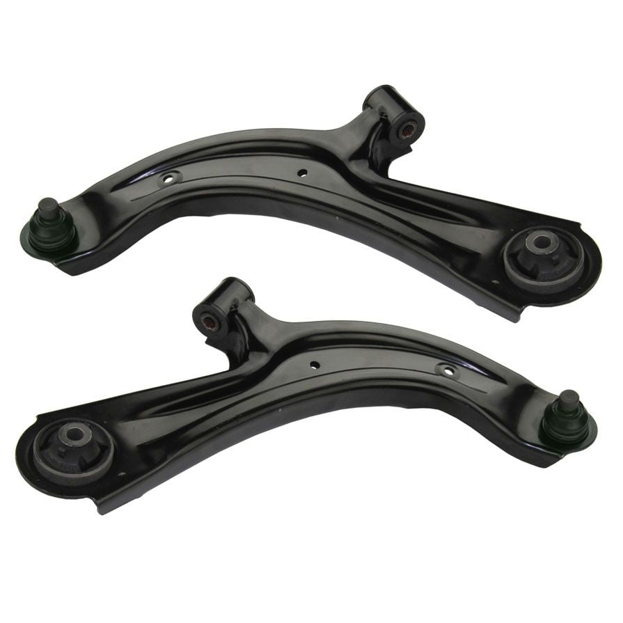 (2) Front Low Control Arms Ball Joints Bushings Fits For 13-14 NV200 Sentra MOOG