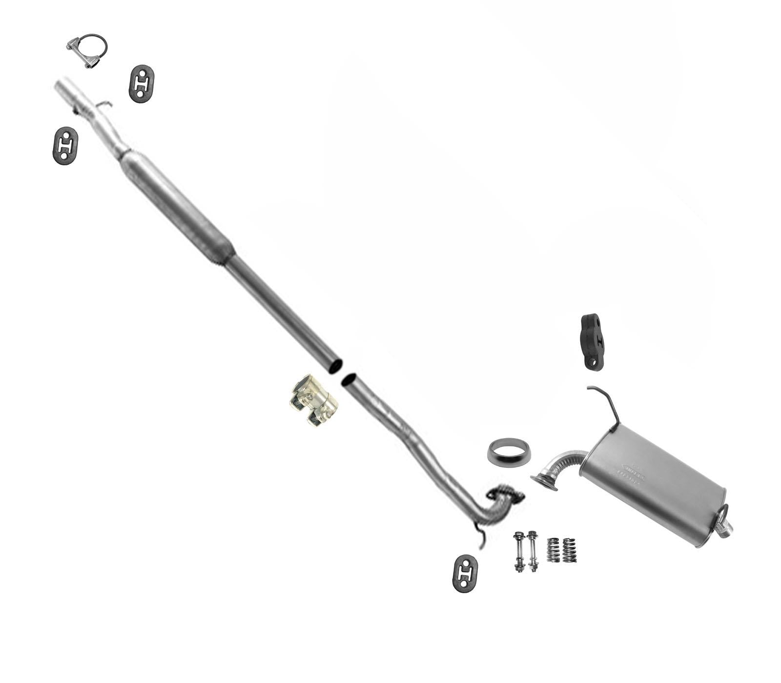 Muffler Exhaust Pipe System for 04-2011 All Wheel Drive Mitsubishi Endeavor AWD