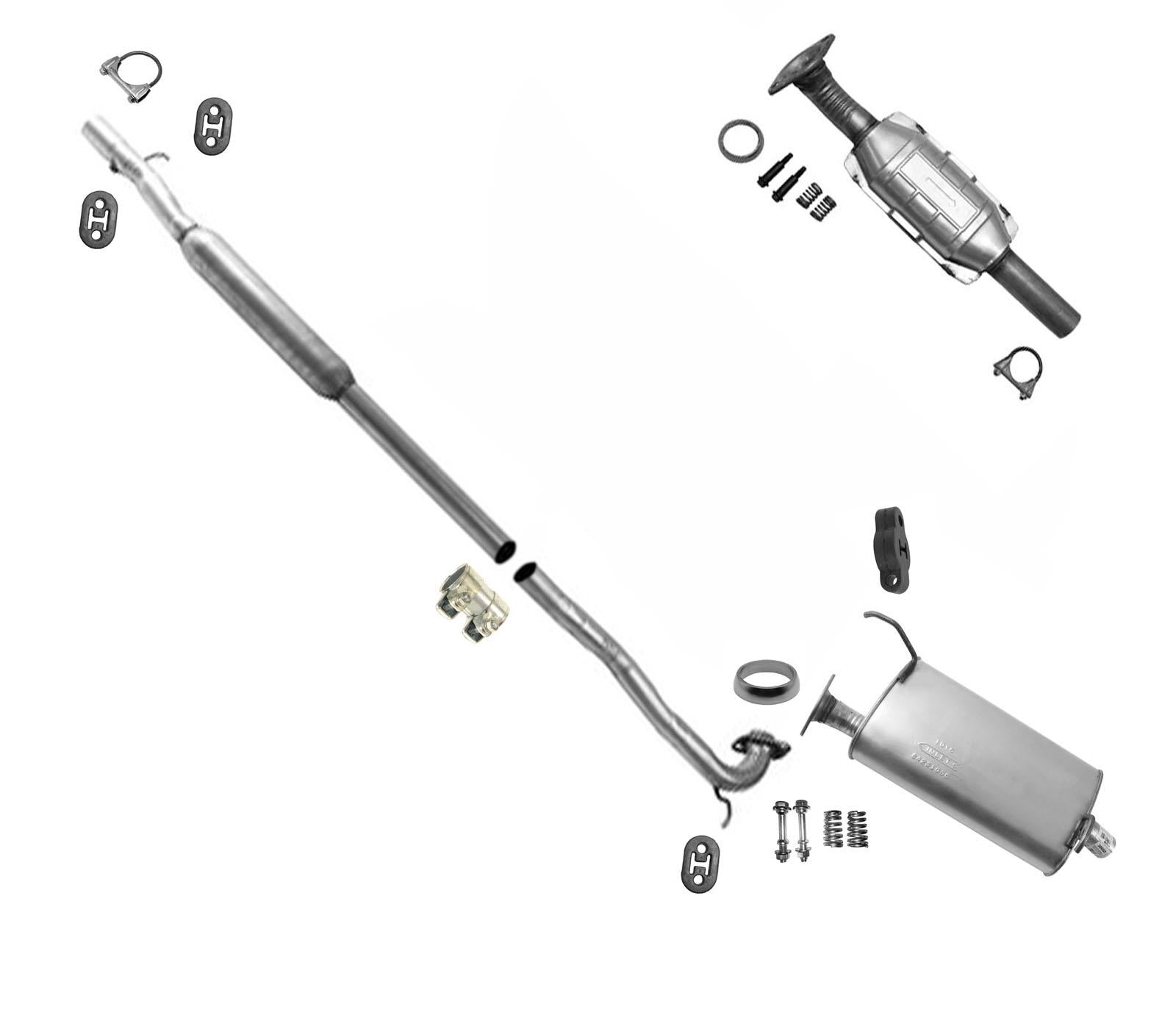 Muffler Exhaust Pipe Converter for 04-2011 Front Wheel Drive Mitsubishi Endeavor