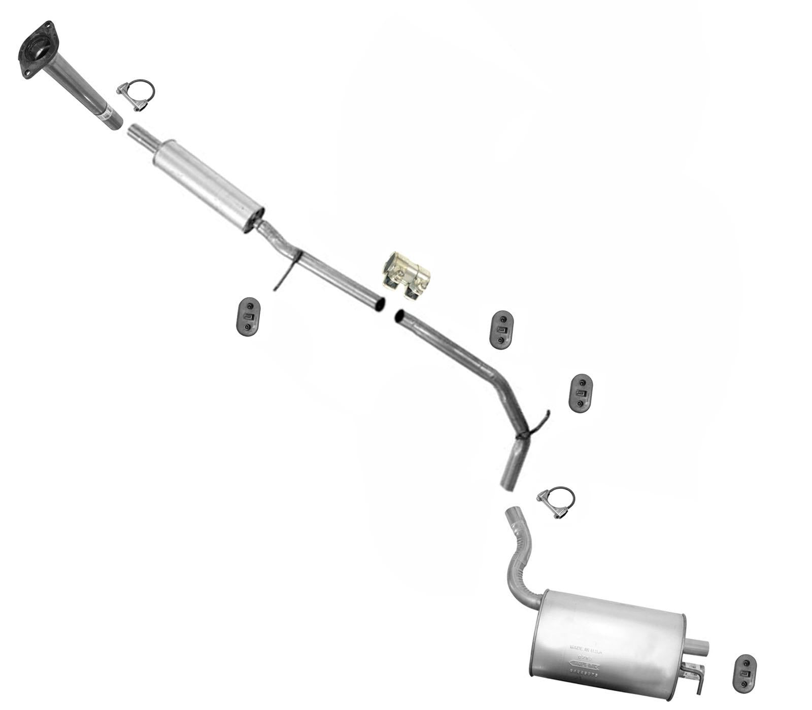 Tubo silenciador resonador del sistema de escape para Ford Flex 2009 3.5L aspiración natural