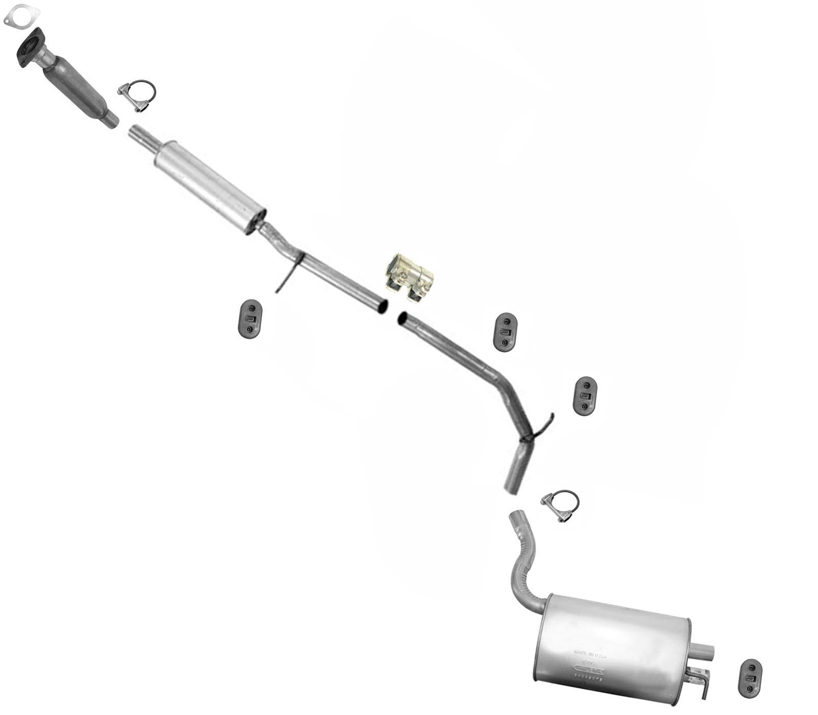 Sistema de escape Silenciador Resonador Tubo para Ford Flex 10-12 3.5L Aspiración Natural
