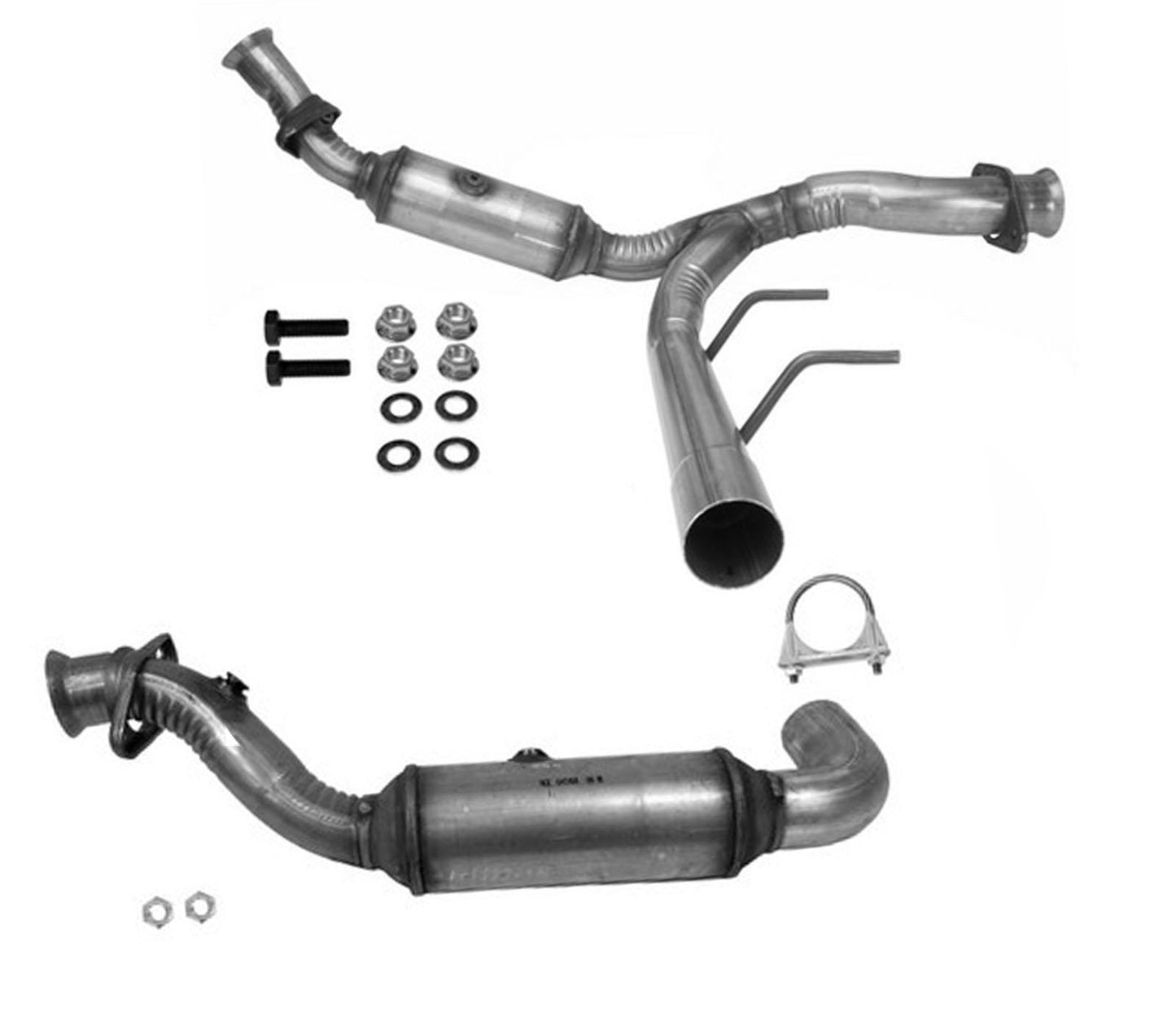 Fits 15-20 Ford F150 Ecoboost 3.5L Turbo Engine Y Pipe with Catalytic Converters