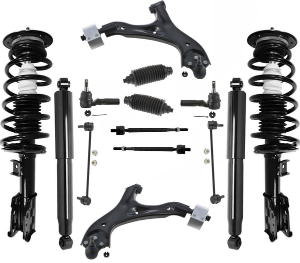 Se adapta a Chevrolet Equinox 05-06, resortes helicoidales, brazos de Control, bujes, bola J