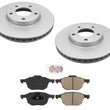 04-2013 Mazda 3 2.0L Front Left and Right Brake Rotors & Ceramic Pads Non Turbo