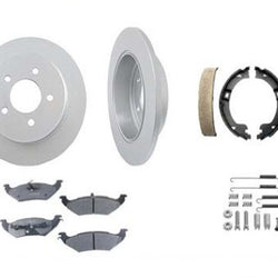 Fits 97-00 Chyrsler Town & Country Rear Brake Rotor Pads Parking Shoes Hardware