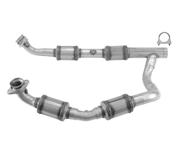 Engine Y Pipe With (4) Catalytic Converter Fits For 2005-2008 Ford E150 5.4L