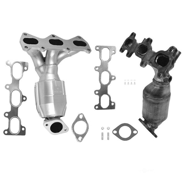 Front & Rear Manifold Catalytic Converters for Hyundai Santa Fe 2.7L 2001-2004