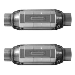 Left Right Catalytic Converters Weld onto Engine Y Pipe For 2014 GMC Sierra 6.0L