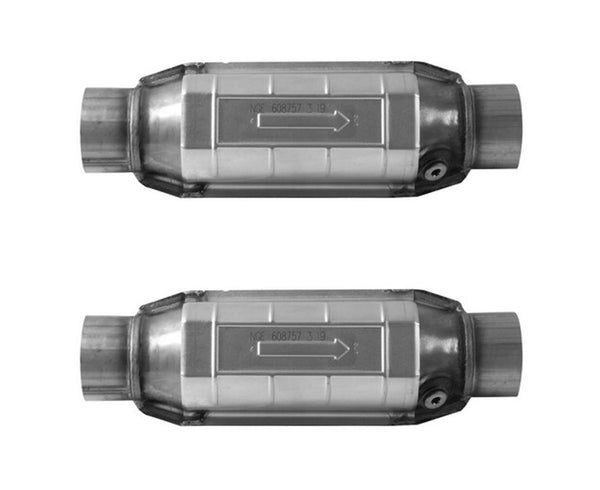 Left Right Catalytic Converters Weld onto Engine Y Pipe For 2014 GMC Sierra 6.0L