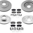 Front Rear Brake Rotors Brake Pads for Front Wheel Drive 2018-2021 Hyundai Kona