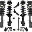 Front & Rear Complete Coil Spring Struts for Kia Spectra 2001-2004 w Sway Bar