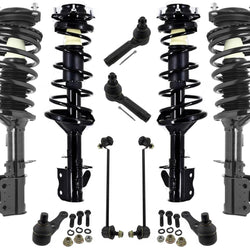 Front & Rear Complete Coil Spring Struts for Kia Spectra 2001-2004 w Sway Bar
