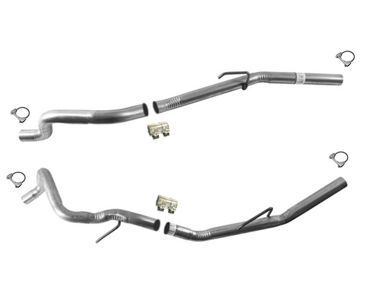 2009-2016 Ram 1500 5.7 Tubos de escape de eliminación de resonador para duales de fábrica