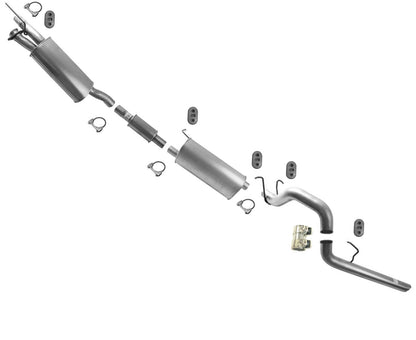 Pipes Dual Muffler Tail Pipe For Ford F250 Super 6.2L 2011-2016 156.2" Wheelbase