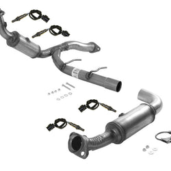 Engine Y Pipe with Dual Catalytic Converter W O2 for 2015-2017 Ford F150 5.0L V8