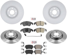 Coated Disc Brake Rotors Brake Pads Sensor Fits For 2012-2017 Audi A5 Quattro