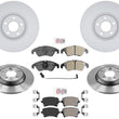 Coated Disc Brake Rotors Brake Pads Sensor Fits For 2012-2017 Audi A5 Quattro
