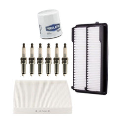 NGK Iridium Spark Plugs with Filters 9pc Kit for Honda Accord 3.5L 2013-2017