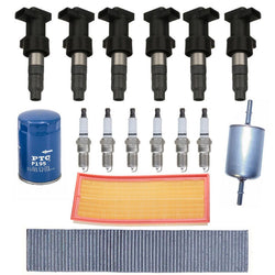 Ignition Coils Spark Plugs Filters Tune Up 2002-2005 for Jaguar X-Type 2.5L V6