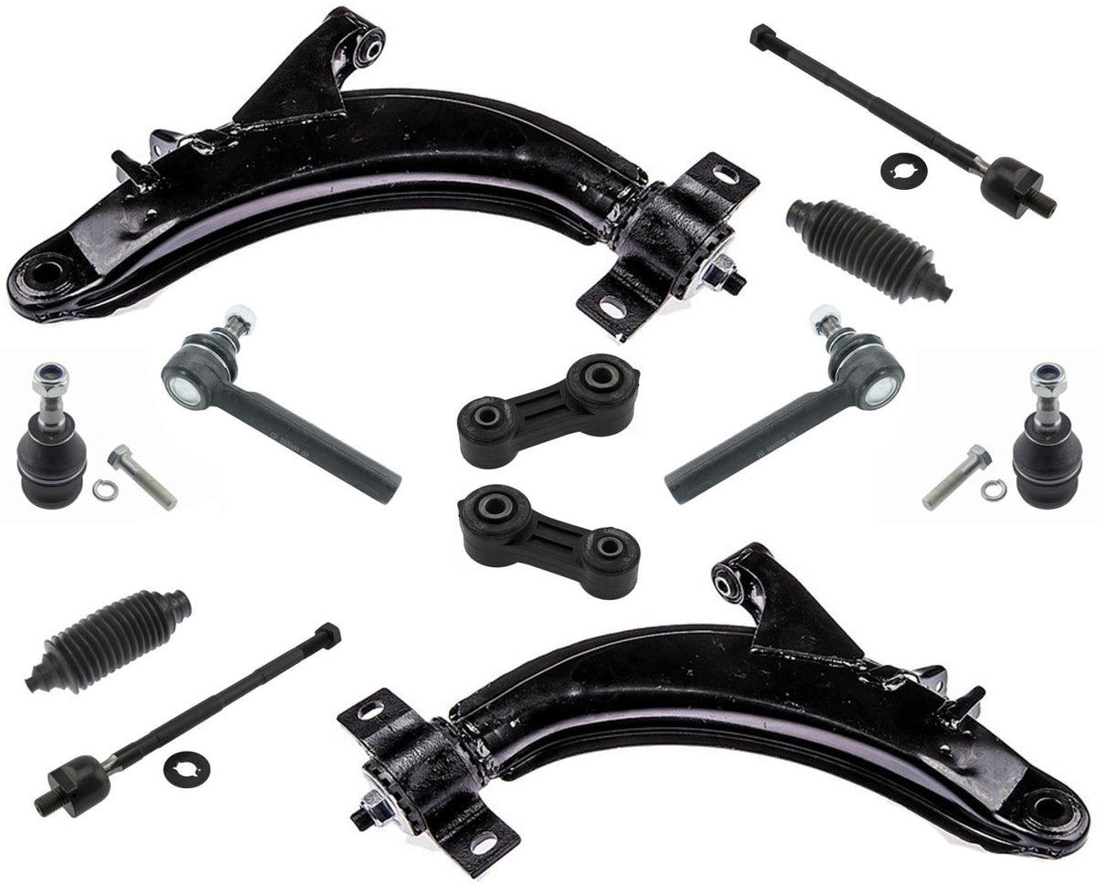 Se adapta a Subaru Forester 98-2002, brazo de control inferior, rótulas, varillas de amarre, barra estabilizadora 12p