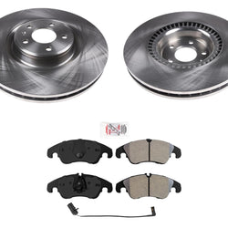 Front Brake Rotors OE Metallic Pads Sensors for 2012-2018 Audi A6 Quattro 356MM