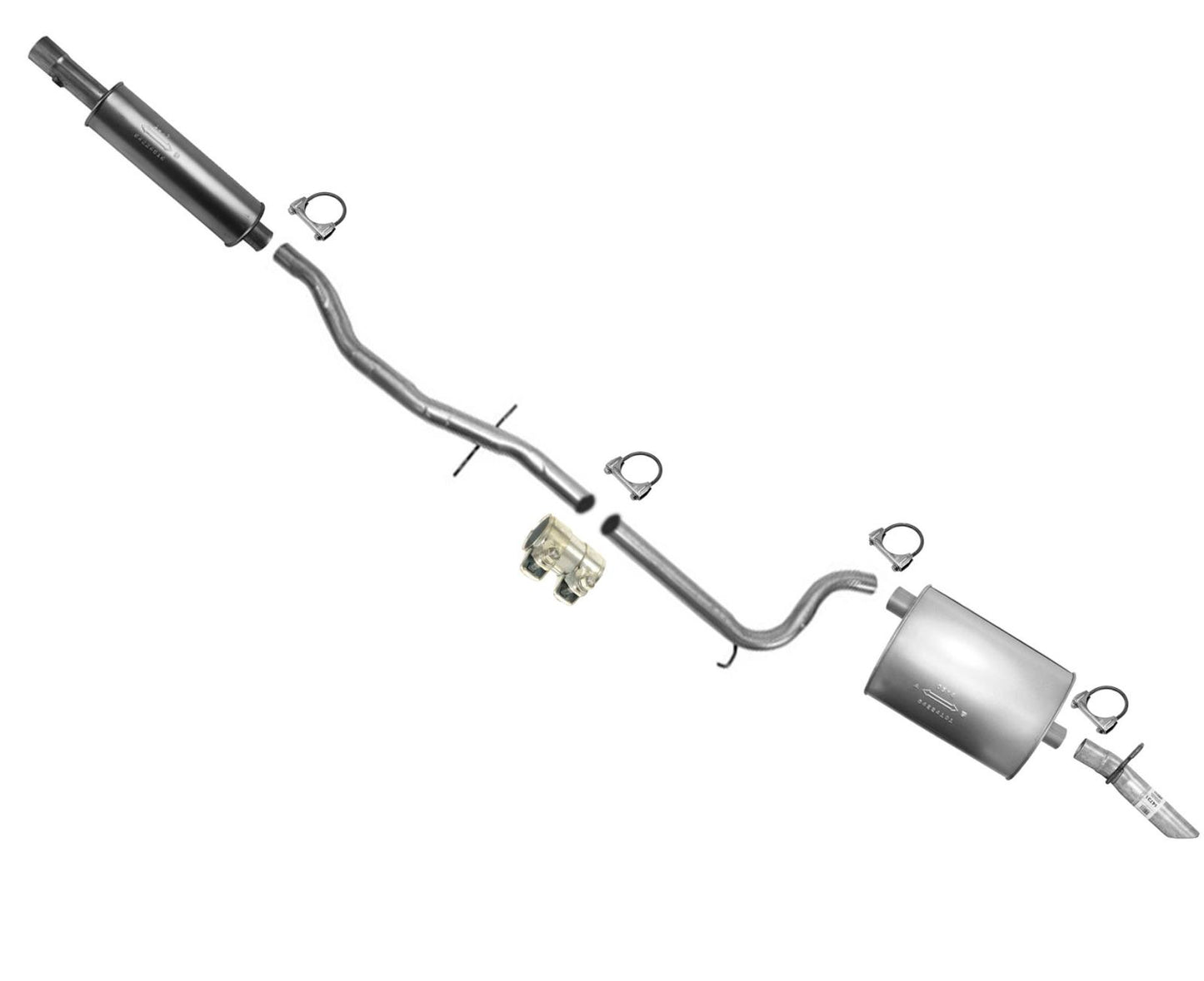 Resonator Pipes Muffler Tail Pipe Fits for 1997-2005 Buick Park Avenue 3.8L