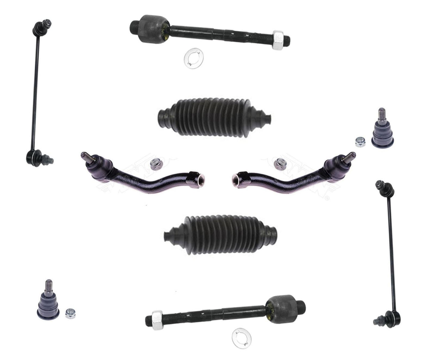 Kit de eslabones de barra estabilizadora interior y exterior para Honda Accord 2013-2017 2.4L 10 piezas