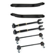 Rear 4 Lateral Link Control Arms + Sway Bar Links for 05-09 Kia Sportage 4x4 AWD