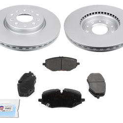 Front Brake Coated Disc Brake Rotors Ceramic Pads for 2020-2021 Buick Encore GX