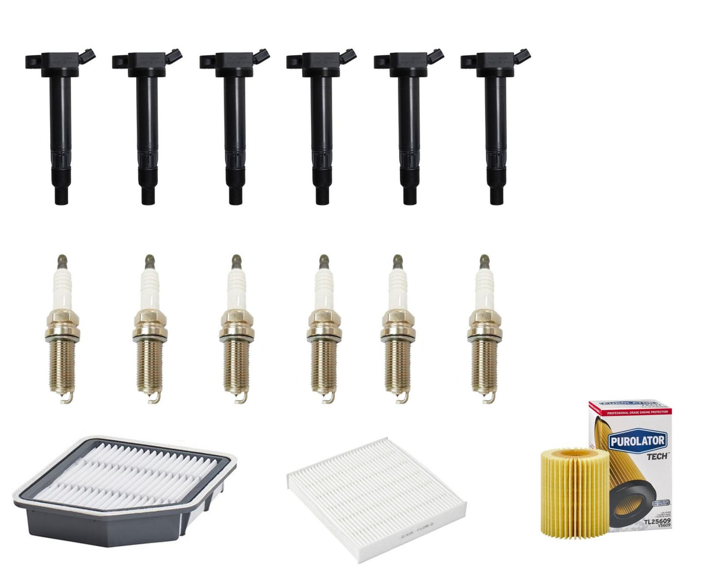 Direct Ignition Coils Platinum Spark Plugs Tune Up for 2007 Lexus GS350
